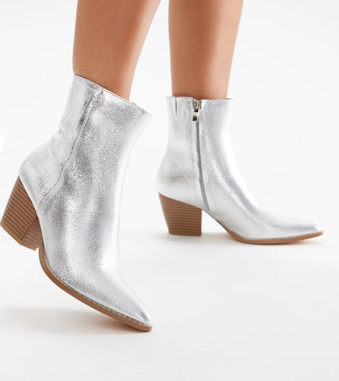 Silver boots