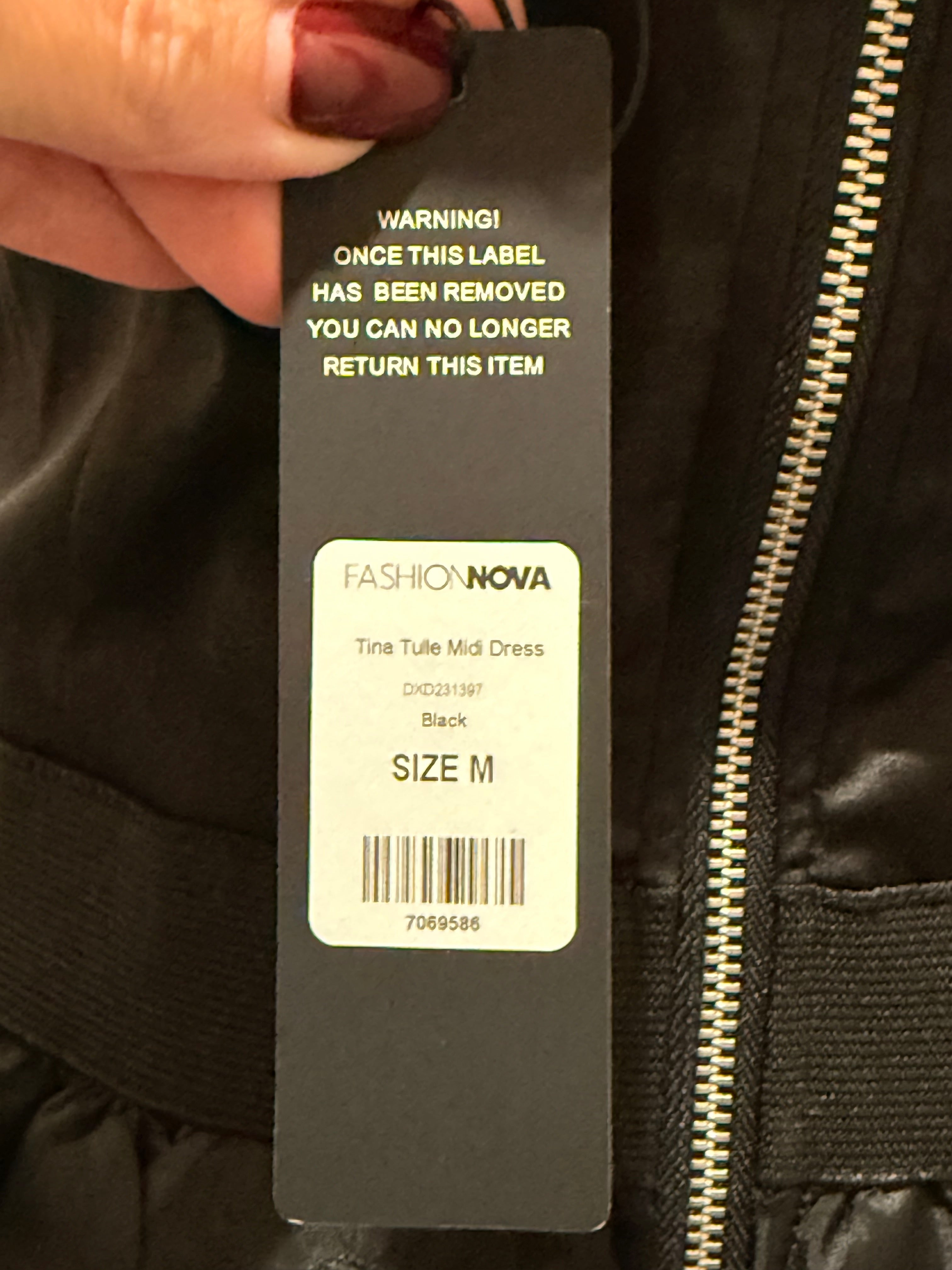 Black cocktail size Medium